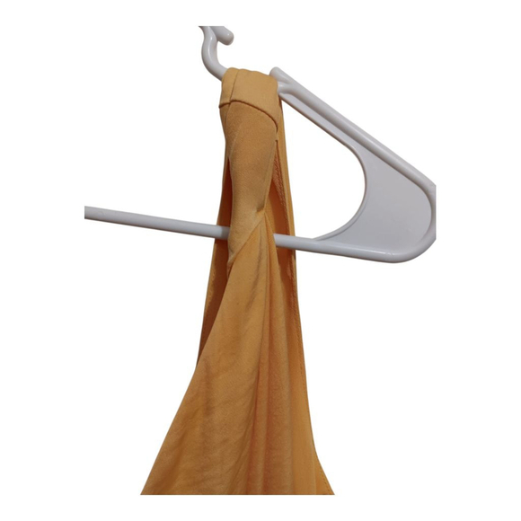 Vince Camuto One Shoulder Knoted Draped Textured Yellow Blouse - Picture 2 of 12